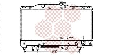 VAN WEZEL Radiaator,mootorijahutus 53002201